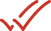 Red checkmarks on black background